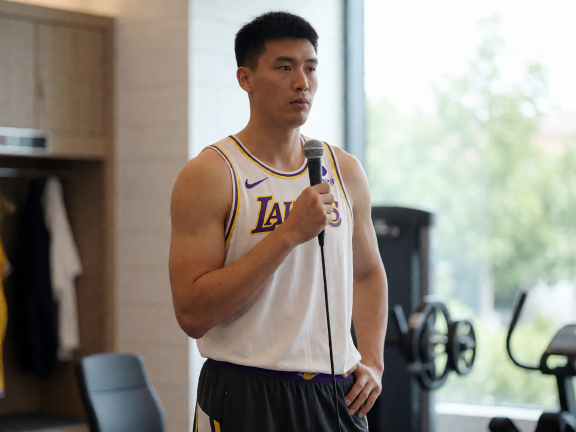 NBA球星赛后接受媒体采访